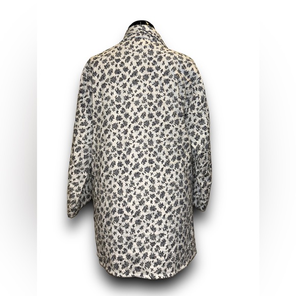 Bobbie Wren, Clad + Cloth • Quilted Open Front Floral Jacket, 100% Cotton, Med - Picture 9 of 16